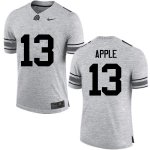 NCAA Ohio State Buckeyes Men's #13 Eli Apple Gray Nike Football College Jersey MAS0345WS